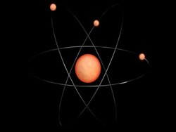 Orbital atom Stock Footage