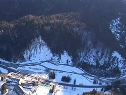 Ski slope in Kranjska Gora Stock Footage