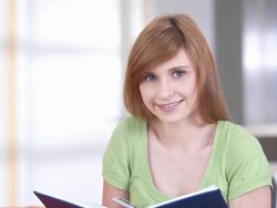 HD DOLLY: Portrait Of A Teenage Girl Stock Footage