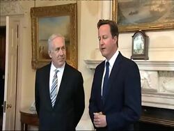 Photo op with UK PM Cameron and Israeli PM Netanyahu News Clip