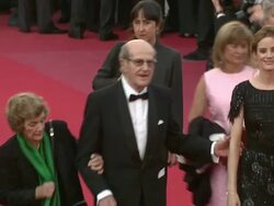 Manoel de Oliveira, Pilar Lopez at the Tournee (On Tour) Red Carpet: Cannes Film Festival 2010 at Cannes . (Footage by WireImage Video/GettyImages) Stock Footage