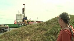 VOICED : French fracking debate heats up as US News Clip