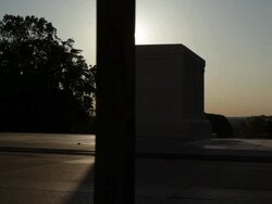 The Tomb Of The Unknown Soldier At Arlington National Cemetery Stock Footage