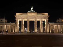 Loopable TIME LAPSE: Brandenburger Gate Berlin Stock Footage