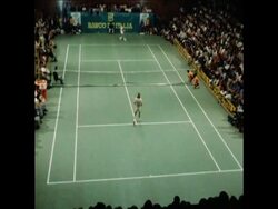 SYND 28 9 78 TENNIS TOURAMENT CONNERS BEATS BORG News Clip