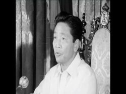 SYND 28-9-72 PRESIDENT MARCOS PRESS CONFERENCE ON THE STATE OF MARTIAL LAW News Clip