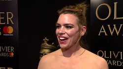 Billie Piper Interview at the Olivier Awards News Clip