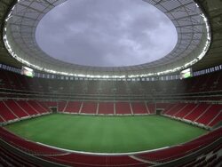 Mane Garrincha National Stadium In Brasilia Stock Footage
