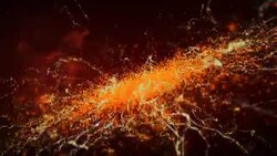 Orange chaos Stock Footage