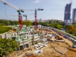 Timelapse Video Singapore Construction Site Stock Footage