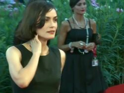 Shannyn Sossamon at the The Tempest Premiere/Closing Night Red Carpet: 67th Venice Film Festival at Venice . (Footage by WireImage Video/GettyImages) Stock Footage