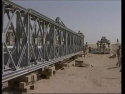 US forces build bridge over Tigris News Clip