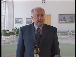 RUSSIA: CHERNOMYRDIN LEAVES FOR BELGRADE News Clip