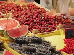 Market stall Stock Footage