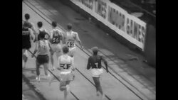 Los Angeles Indoor Track Meet Stock Footage