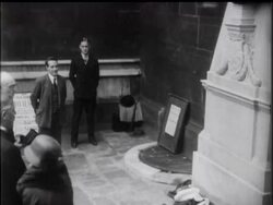 Lord Northcliffe's Memory Honoured In Fleet Street News Clip