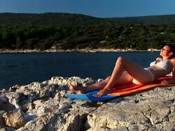 HD: Sunbathing Stock Footage