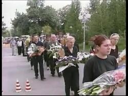 Funeral for policeman killed in clashes Thursday News Clip