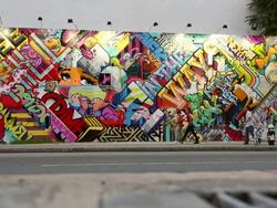 New York City Mural Pays Homage To Fallen Street Artists Stock Footage