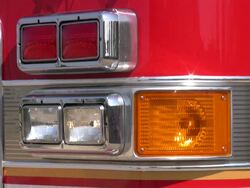 Fire truck on emergency site. Stock Footage