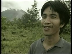 People cope with appalling living conditions after eruption. News Clip