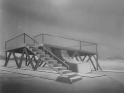 Russians launch first space satellite rocket Stock Footage