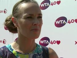 Interview with Martina Hingis at WTA Gala News Clip