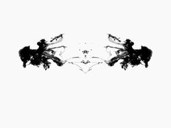 Rorschach test Ink Blots Stock Footage