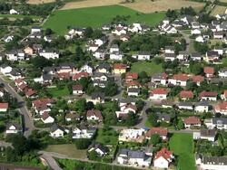 WS View of human settlement / Serrig, Rhineland-Palatinate, Germany Stock Footage