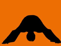 Yoga on Orange Stock Footage
