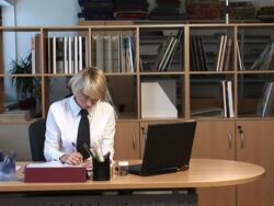 HD: Working In The Office Stock Footage