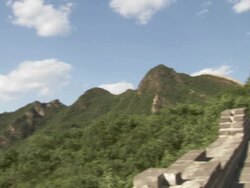 Great Wall of China, near Beijing, China  Stock Footage
