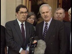 IRELAND: JOHN BRUTON AND JOHN HUME MEET FOR URGENT TALKS News Clip