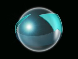 Glass Sphere Arrow Loop Stock Footage