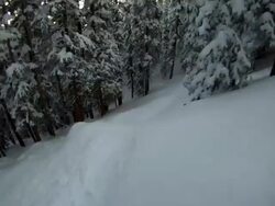 First Person POV Skiing 4 Stock Footage