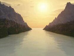 (HD720) Way To the Ocean, Landscape Scene Stock Footage