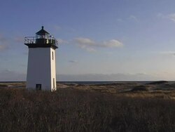White Lighthouse Stock Footage