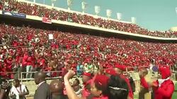CLEAN : S.Africa radical leftist EFF party campaigns at closing rally News Clip