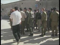 MIDDLE EAST: PEACE TALKS HELD AT US EMBASSY: ARRESTS IN HEBRON (2) News Clip