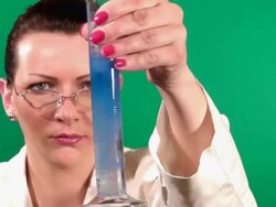 Lab worker with test tubes Stock Footage