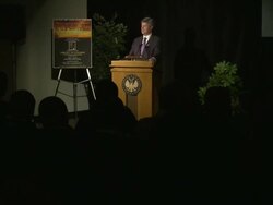 SPEECH: Congressman Jeff Fortenberry jokes about similarities between Washigton and Hollywood, on power being in the Arts  Stock Footage
