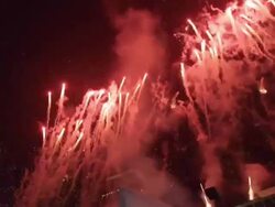 Fireworks with New Year's. Stock Footage