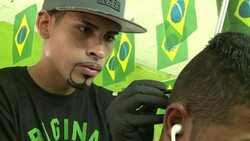 CLEAN : Neymarmania (literally) goes to Brazilians heads News Clip