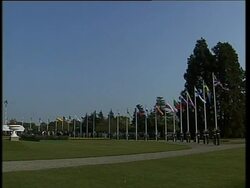 Flags of all 25 EU members raised together for first time News Clip