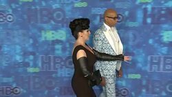RuPaul at the HBO's Post Emmy Awards Reception - Arrivals Stock Footage