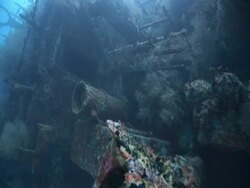 Shipwreck, CU, Maldives Stock Footage