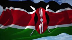 Kenya Flag Stock Footage