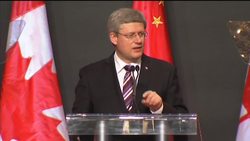 Canadian PM at business gathering in Southern China News Clip