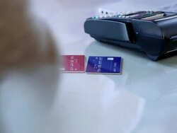 Payment with credit card Stock Footage