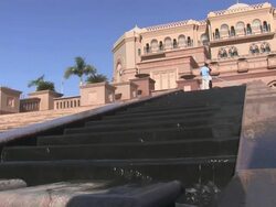 Emirates Palace Hotel in UAE Stock Footage